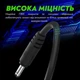 Кабель USB-DC для роутера 12V, довжина 1 метр, міцний і гнучкий шнур з надійним захистом від зламів для інтернету, вай-фай роутера, перехідник, що підвищує, чорний - зображення 7