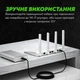 Кабель USB-DC для роутера 12V, довжина 1 метр, міцний і гнучкий шнур з надійним захистом від зламів для інтернету, вай-фай роутера, перехідник, що підвищує, чорний - зображення 8