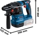 Набір Bosch Professional: перфоратор GBH 18V-22, шуруповерт GSR 18V-45, КШМ GWS 18V-8, 3 акб 4 Ah, з/п, сумка (0615A5007L) - зображення 2