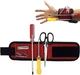 Магнітний браслет Magnetic Wristband, 33,5 х 9 см, для кріплення гвинтів, цвяхів та інших інструментів, з потужними магнітами, червоний - зображення 10