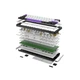 Клавіатура Hator Hellyberry HK60, White/Violet - зображення 5
