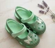 Сандалі на дівчинку Crocs Kids Classic Glitter Charm Mary Jane С10 27 17см Зелений - изображение 1