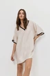 Пляжное женское платье туника Aruelle Horizon dress XS бежевий - изображение 6