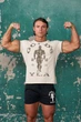 Футболка чоловіча спортивна для бодібілдингу "Gold's Gym Youngla" бежева M - зображення 3