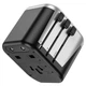 Перехідник мережевий Hoco AC5 Level Dual Port Universal Conversion Charger Black - зображення 2