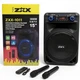 Акустическая переносная колонка ZXX-1011 300Вт 15" 45х72х36см USB/SD/FM/BT/2MIC/ДК - изображение 6