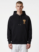 Худи утепленное мужское Ami Paris Ami De Coeur Hoodie AP05001.1M M Черное (396556914811) - изображение 1