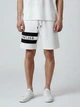 Шорты короткие мужские Moncler Logo Stripe Sweat Shorts MC18001.1M M Белые (121282792896) - изображение 1