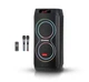 Акустическая переносная колонка ZXX-5550 80Вт 2x8" TWS/FM/USB/TF/BT/REC/LED/2MIC/ДУ - изображение 1