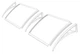 Козырек для двери из поликарбоната Metal-gum KlasK100x150 150 х 100 см навес для балкона Белый - изображение 8