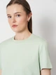 Футболка хлопковая женская Vero Moda 10294544 XS Aqua Foam (5715870850666) - изображение 4