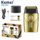 Электробритва Kemei KM-T401 сеточная, 3 скорости 9000/9500/10000 об/мин, LCD-дисплей, аккумулятор 1400 мА·ч, IPX7 - изображение 4