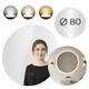 Круглое настенное зеркало ModernHome с LED-подсветкой 80 см. - изображение 1
