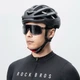 Велошолом Rockbros HC-58BK-M 55-58 см чорно-сірий (5907769386718) - зображення 4
