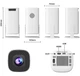 Проектор Led Projector M300 MAX/HY300 4k UHD для домашнього кінотеатру з 2 джойстиками для ігор Android 11+карта microSD 64gb з іграми - зображення 3