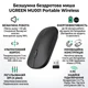 Безшумна бездротова миша UGREEN MU001 Portable Wireless (2.4G, 1000-4000dpi). Black - зображення 2