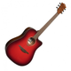Гітара електроакустична LAG Tramontane Special Edition T-RED-DCE Red Burst - зображення 4