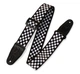 Гитарный ремень Levy's MP-28 Print Series Guitar Strap (Black And White Checkers) - изображение 1