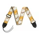 Ремінь гітарний Fender 2 Monogrammed White Brown Yellow Strap - зображення 1