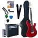 Гитарный набор Yamaha GIGMAKER ERG121 GPII (Metallic Red) + чехол, комбоусилитель и аксессуары - изображение 1