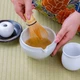 Набор для матча CAFEC OTEMAE с венчиком, чаваном и дегустационной чашкой, керамика Mino-ware (A0350FF89371) - изображение 5