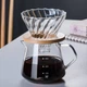 Набор V60 Flow Brew Set 600 мл для заваривания кофе с пуровером, сервером и деревянной подставкой (9A1AF31B9584) - изображение 5