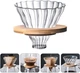 Набор V60 Flow Brew Set 600 мл для заваривания кофе с пуровером, сервером и деревянной подставкой (9A1AF31B9584) - изображение 8