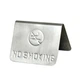 Настольная табличка NO SMOKING из нержавеющей стали 7,5×5,5 см для кафе и ресторана (C0C8B1E223A9) - изображение 1