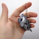 3D Брелоки "CUTE SEAL / милый ТЮЛЬ", Keychain, 3D печать Пластик Серый (298119) - изображение 3