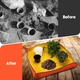 Садовый коврик для пересадки растений 100×100 см | Многоразовый коврик с бортиками для работы с грунтом и цветами, желтый - изображение 7