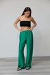 Штани жіночі Estilo повсякденна-casual льон жатка зелений 03-029 48р - зображення 1