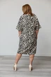Сукня жіноча Estilo повсякденна-casual льон-жатка чорно-молочний 01-231 54р - изображение 2