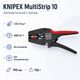 Автоматичний стрипер KNIPEX 12 72 190 зняття ізоляції з кабелю для кабелів UTP та STP Чорний - зображення 2