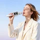 Портативный караоке-микрофон HOCO L24 Shine Bluetooth 5.4 5W белый с колонкой, USB, TF и AUX - изображение 4