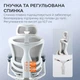 Крісло офісне з підставкою для ніг Sihoo DORO C300 Pro Mesh White with footrest - зображення 11