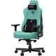 Кресло геймерское Anda Seat Kaiser 3E XL Light Blue Fabric льняная ткань 4D-подлокотники наклон 90-155° memory foam 60 кг/м³ алюминиевая база - изображение 4
