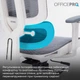 Крісло офісне OfficePro Skyline OC680-W-DG-DG - зображення 9