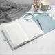 Кожаный блокнот в подарок коллеге, подарок девушке, 128 листов в клетку, Baby blue Kaiser, Malina Leather - изображение 2