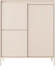 Комод високий Perfect Home Senso 3D 123.4x103.5x39.5 см, 3-дверний Бежевий (000012376636) - зображення 3