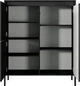 Комод високий Perfect Home Senso 3D 123.4x103.5x39.5 см, 3-дверний Чорний (000012376680) - зображення 4