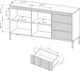 Комод Perfect Home Senso 2D3S/153 81.4x153.5x39.5 см, 2-дверний, 3 шухляди Бежевий (000012376637) - зображення 7