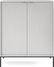 Комод высокий Perfect Home Nova K104 125x104x39 см, 2-дверный, черные ножки Серый (000012376893) - изображение 2