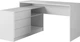 Стол офисный письменный Perfect Home Teo 3S/138 138.2x76x110 см, 3 ящика Белый (000012376978) - изображение 1