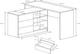Стіл офісний письмовий Perfect Home Teo 3S/138 138.2x76x110 см, 3 шухляди Графіт (000012376979) - зображення 5