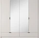 Шкаф платяной Perfect Home Lante 4D2S/213 54.6x208.4x213 см, 4-дверный, зеркало, черные ручки Бежевый (000012376993) - изображение 3