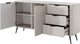 Комод Perfect Home Lante 2D3S/163 81.2x163.2x38 см, 2-дверний, 3 шухляди, чорні ніжки Бежевий (000012377002) - зображення 2