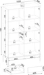 Витрина высокая с подсветкой Perfect Home Sento WTSZ104 39x165.5x103.5 см, 2-дверная Черный/дуб вотан (000012377280) - изображение 11