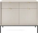 Комод Perfect Home Nova KSZ104 83x104x39 см, 2-дверний, 2 шухляди, чорні ніжки Кашемір (000012377310) - зображення 2