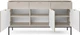 Комод Perfect Home Nova KSZ154 83x154x39 см, 3-дверний, 3 шухляди, чорні ніжки Кашемір (000012377312) - зображення 3