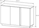 Комод Perfect Home Marco 3D/138 90.5x138x40 см, 3-дверный Дуб артизан/графит (000012375488) - изображение 4